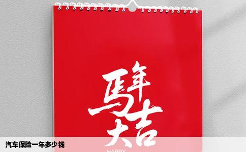 汽车保险一年多少钱