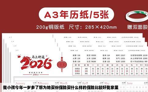 我小孩今年一岁多了想为她买份保险买什么样的保险比较好我家里