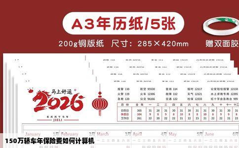 150万轿车年保险费如何计算机