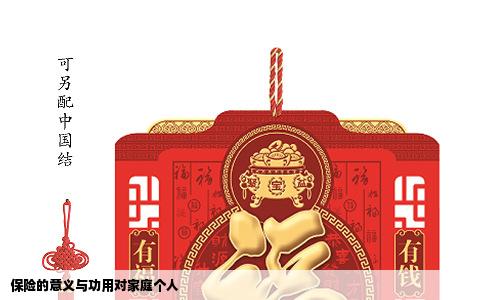 保险的意义与功用对家庭个人