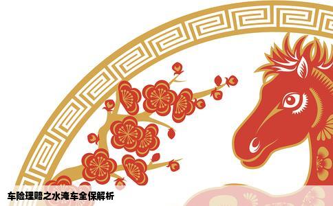 车险理赔之水淹车全保解析