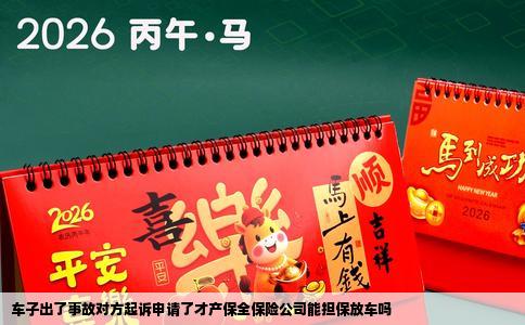 车子出了事故对方起诉申请了才产保全保险公司能担保放车吗