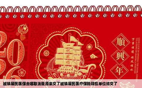 城镇居民医保去哪取消我原来交了城镇居民医疗保险现在单位给交了