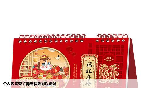 个人名义交了养老保险可以退吗