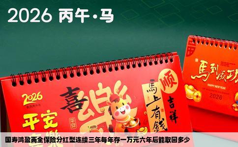 国寿鸿盈两全保险分红型连续三年每年存一万元六年后能取回多少