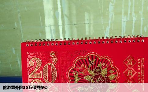 旅游意外险30万保费多少