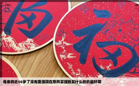母亲将近50岁了没有医保现在想购买保险买什么样的最好呢