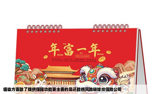 哪些方面除了提供保障功能更主要的是还能将风险转嫁给保险公司