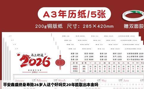 平安鑫盛终身寿险26岁入这个好吗交20年能取出本金吗