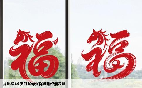 我想给60岁的父母买保险哪种最合适