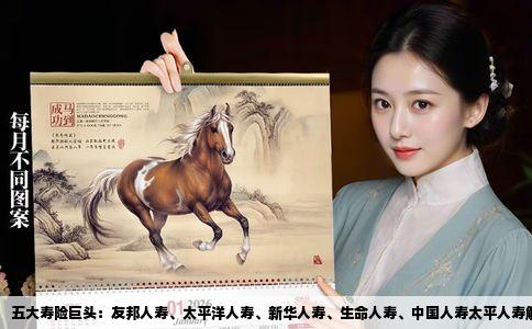 五大寿险巨头：友邦人寿、太平洋人寿、新华人寿、生命人寿、中国人寿太平人寿解析