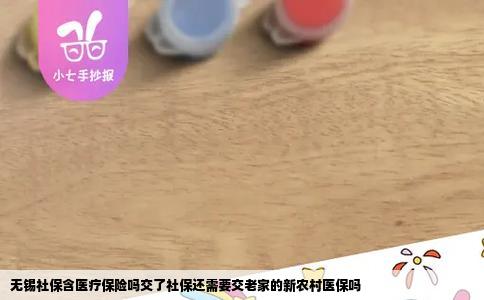 无锡社保含医疗保险吗交了社保还需要交老家的新农村医保吗