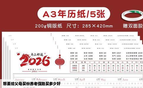 想要给父母买份养老保险买多少好