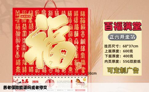 养老保险能退吗或者停交