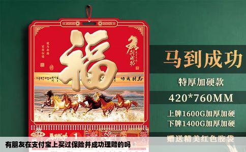 有朋友在支付宝上买过保险并成功理赔的吗