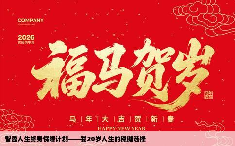 智盈人生终身保障计划——我20岁人生的稳健选择