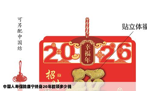 中国人寿保险康宁终身20年能领多少钱