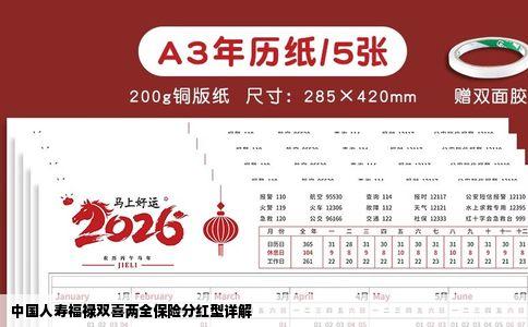 中国人寿福禄双喜两全保险分红型详解